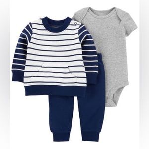 NWT carter’s 9mo 3 piece sweatsuit